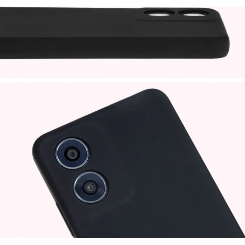Silikonowe etui Bizon Soft Case do Motorola Moto G04 czarne