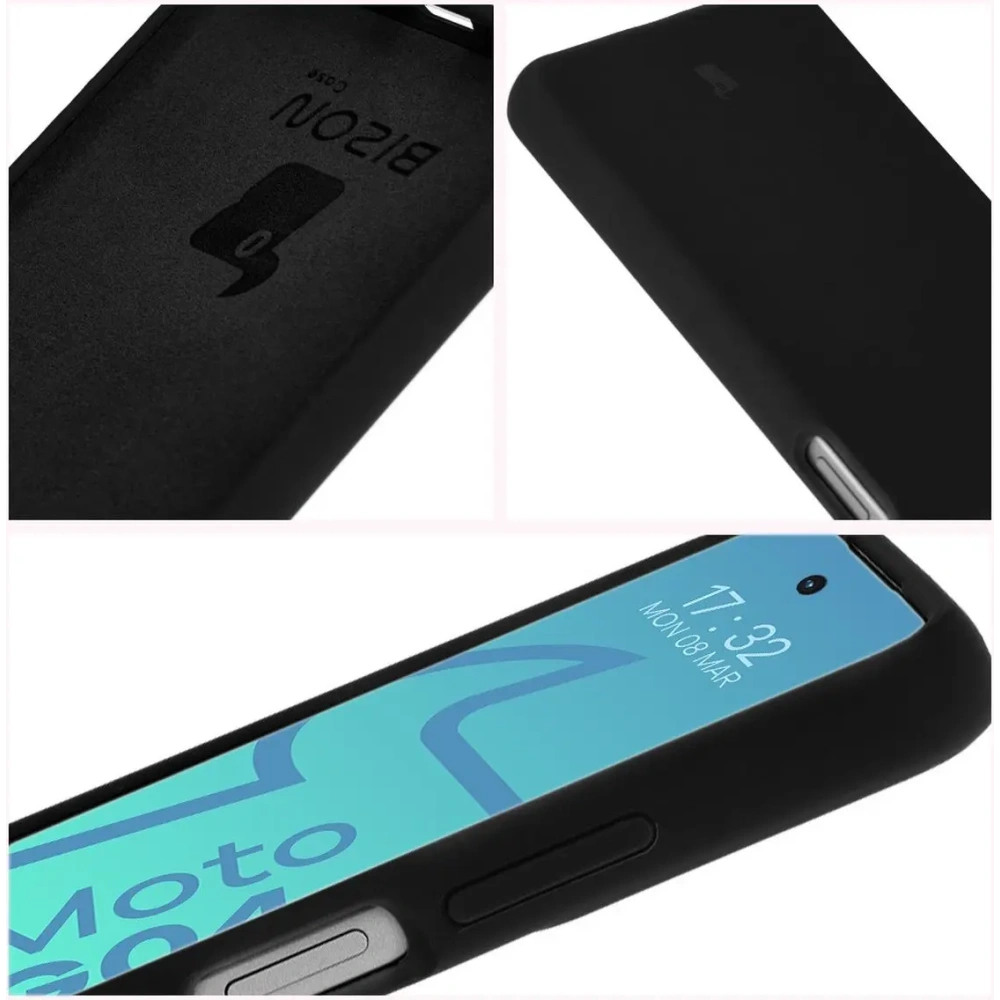 Hurtownia GSM - Silikonowe etui Bizon Soft Case do Motorola Moto G04 czarne - BIZ6199 - {ean13} - Hurt