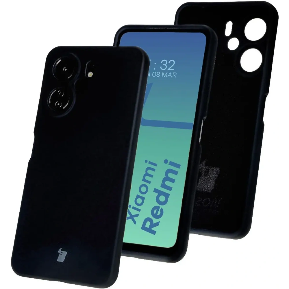 Hurtownia GSM - Bizon Soft Case Xiaomi Redmi 13C 4G / Xiaomi Redmi 13C 5G / Xiaomi Poco C65 negru - BIZ6200 - {ean13} - Hurt