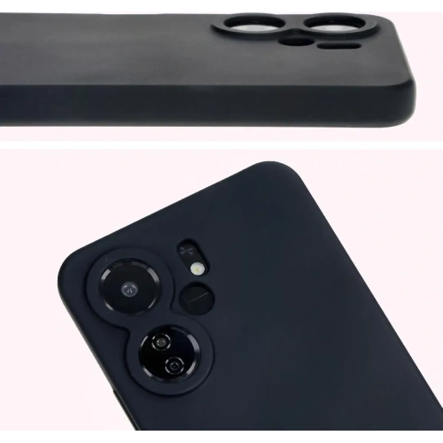 Silikonowe etui Bizon Soft Case do Xiaomi Redmi 13C 4G / Xiaomi Redmi 13C 5G / Xiaomi Poco C65 czarne