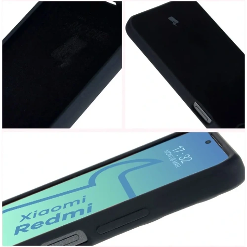 Silikonowe etui Bizon Soft Case do Xiaomi Redmi 13C 4G / Xiaomi Redmi 13C 5G / Xiaomi Poco C65 czarne