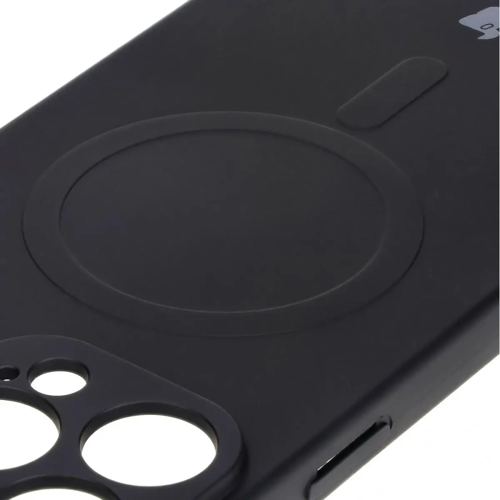 Hurtownia GSM - Silikonové pouzdro s magnetickým kroužkem Bizon Case Silicone Magnetic pro Apple iPhone 16 Pro Max černé - BIZ6201 - {ean13} - Hurt