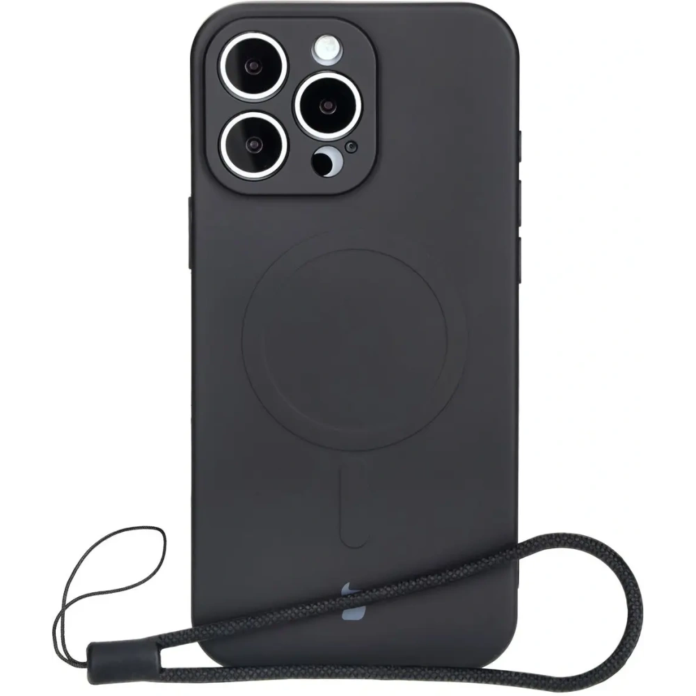 Hurtownia GSM - Silikonový obal s magnetickým kroužkem Bizon Case Silicone Magnetic pro Apple iPhone 16 Pro černý - BIZ6202 - {ean13} - Hurt