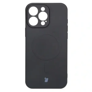 Hurtownia GSM - Silikonový obal s magnetickým kroužkem Bizon Case Silicone Magnetic pro Apple iPhone 16 Pro černý - BIZ6202 - {ean13} - Hurt