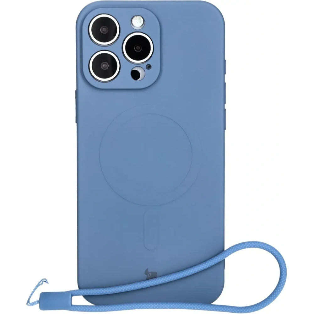 Hurtownia GSM - Silikonowe etui z pierścieniem magnetycznym Bizon Case Silicone Magnetic do Apple iPhone 16 Pro Max granatowe - BIZ6205 - {ean13} - Hurt