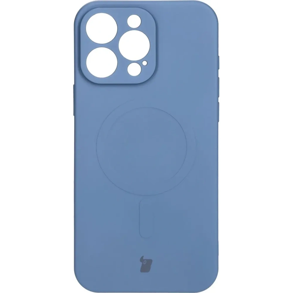 Hurtownia GSM - Silikonowe etui z pierścieniem magnetycznym Bizon Case Silicone Magnetic do Apple iPhone 16 Pro Max granatowe - BIZ6205 - {ean13} - Hurt
