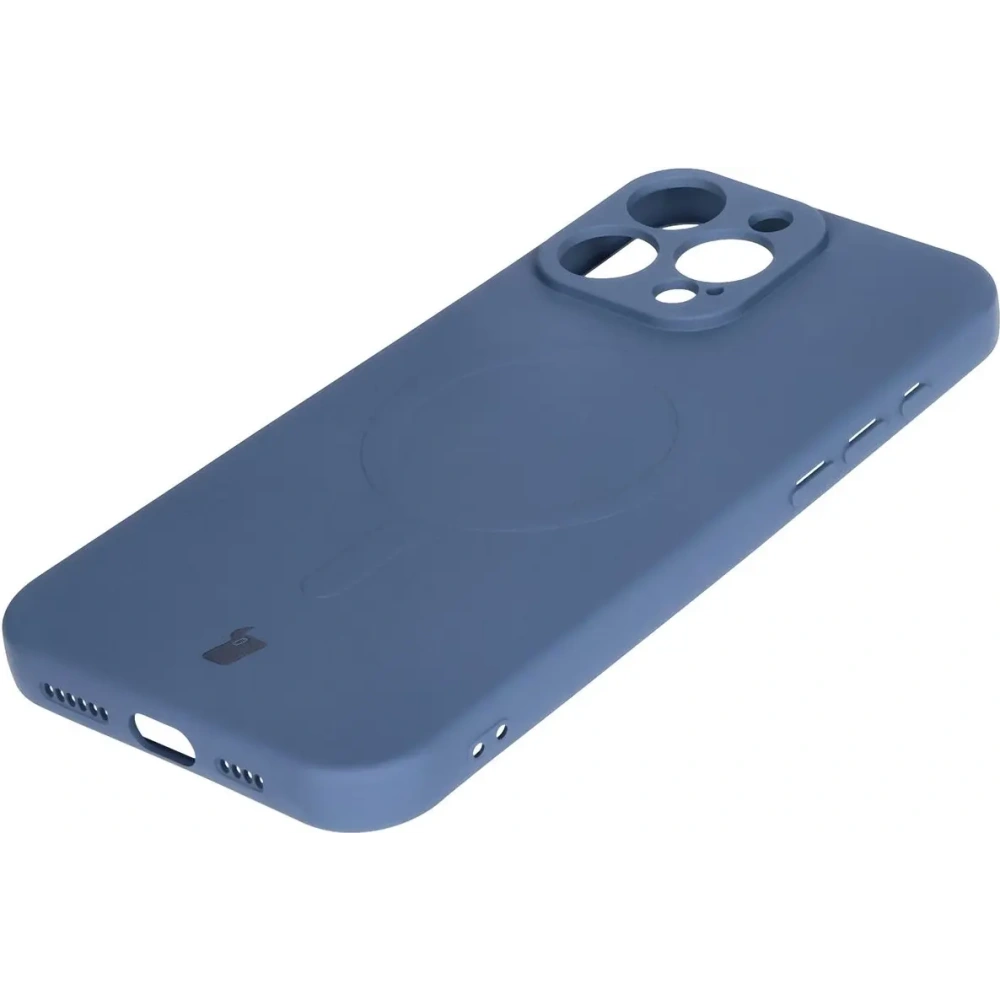 Hurtownia GSM - Silikonowe etui z pierścieniem magnetycznym Bizon Case Silicone Magnetic do Apple iPhone 16 Pro Max granatowe - BIZ6205 - {ean13} - Hurt