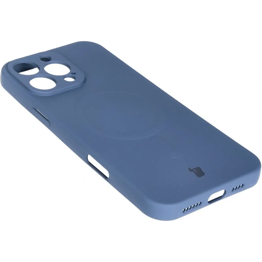 Hurtownia GSM - Silikonowe etui z pierścieniem magnetycznym Bizon Case Silicone Magnetic do Apple iPhone 16 Pro Max granatowe - BIZ6205 - {ean13} - Hurt
