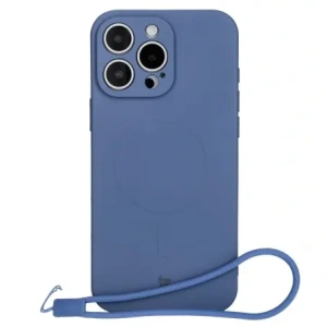 Hurtownia GSM - Silikonové pouzdro s magnetickým kroužkem Bizon Case Silicone Magnetic pro Apple iPhone 16 Pro tmavě modré - BIZ6206 - {ean13} - Hurt
