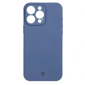 Hurtownia GSM - Silikonové pouzdro s magnetickým kroužkem Bizon Case Silicone Magnetic pro Apple iPhone 16 Pro tmavě modré - BIZ6206 - {ean13} - Hurt
