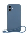 Bizon Case Silicone Magnetic Apple iPhone 16 navy blue