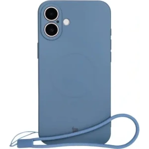 Hurtownia GSM - Silikonové pouzdro s magnetickým kroužkem Bizon Case Silicone Magnetic pro Apple iPhone 16 Plus tmavě modré - BIZ6208 - {ean13} - Hurt