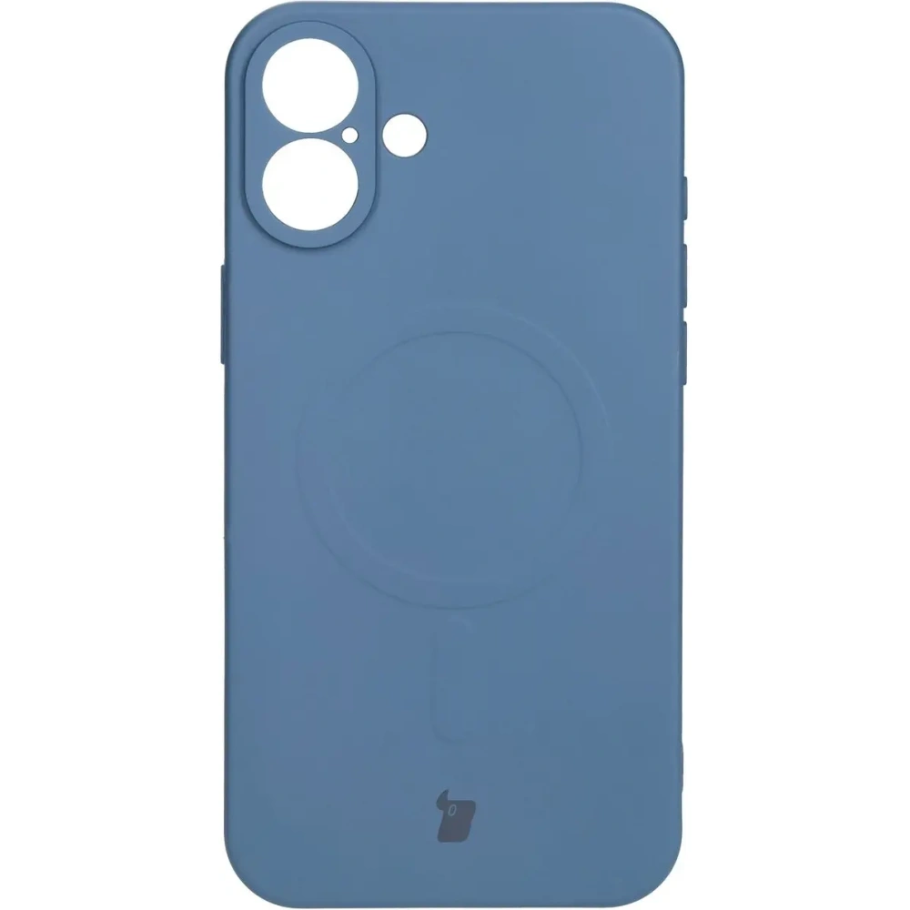 Hurtownia GSM - Silikonové pouzdro s magnetickým kroužkem Bizon Case Silicone Magnetic pro Apple iPhone 16 Plus tmavě modré - BIZ6208 - {ean13} - Hurt