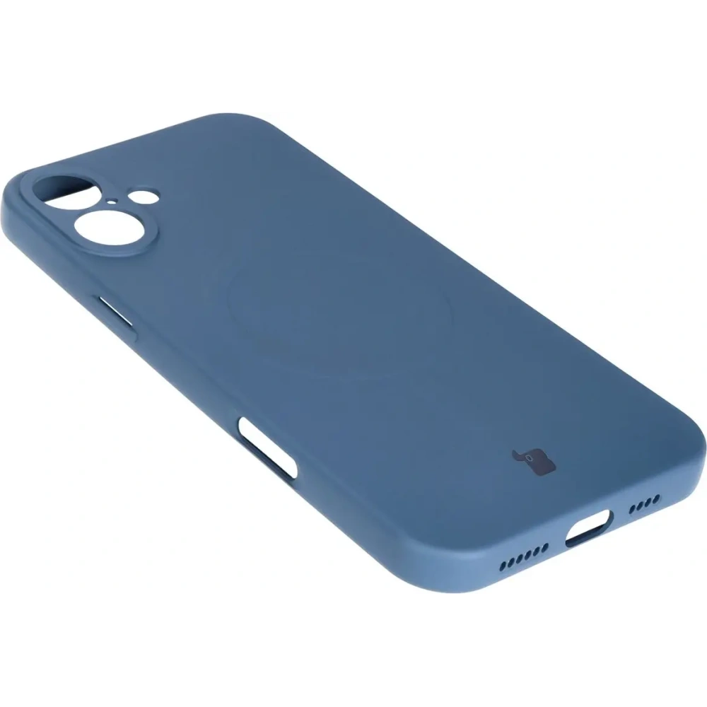 Hurtownia GSM - Silikonové pouzdro s magnetickým kroužkem Bizon Case Silicone Magnetic pro Apple iPhone 16 Plus tmavě modré - BIZ6208 - {ean13} - Hurt