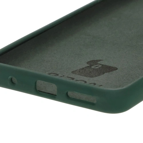 Silikonowe etui Bizon Soft Case do Motorola Moto G04 ciemnozielone