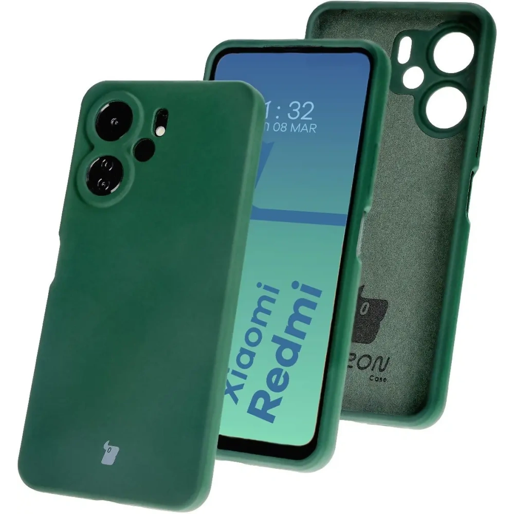 Hurtownia GSM - Bizon Soft Case Xiaomi Redmi 13C 4G / Xiaomi Redmi 13C 5G / Xiaomi Poco C65 sötétzöld - BIZ6210 - {ean13} - Hurt