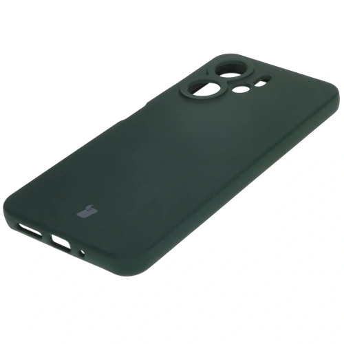 Silikonowe etui Bizon Soft Case do Xiaomi Redmi 13C 4G / Xiaomi Redmi 13C 5G / Xiaomi Poco C65 ciemnozielone