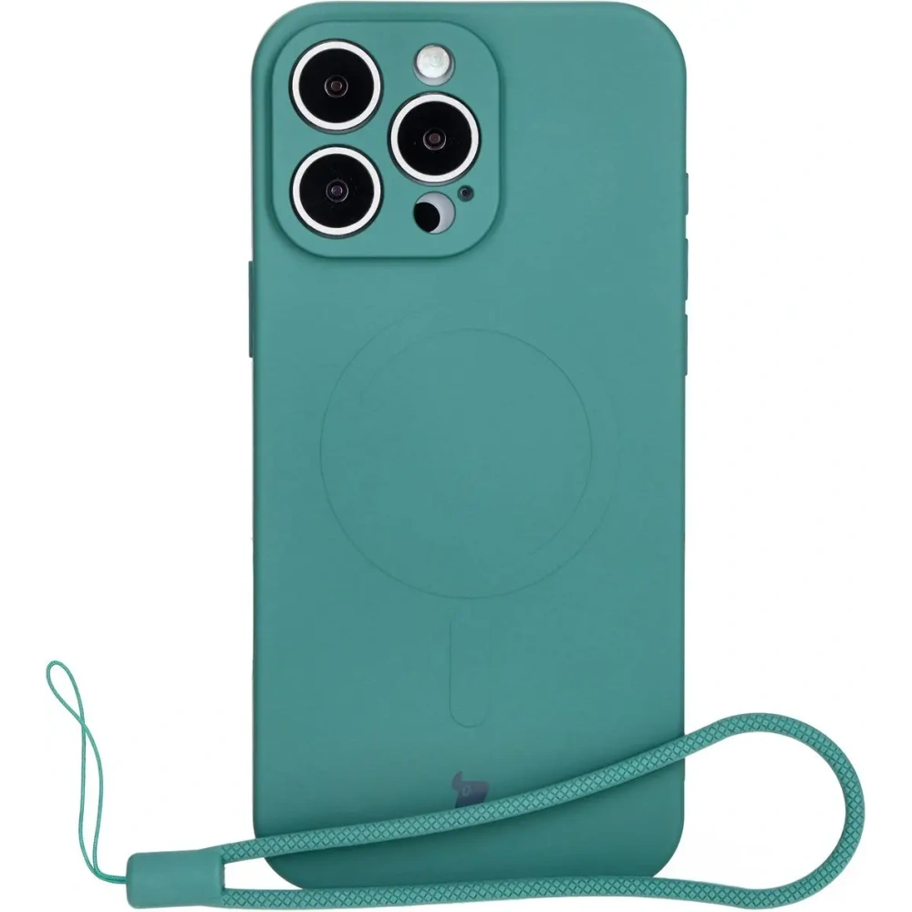 Hurtownia GSM - Bizon Case Silikon Magnetic Apple iPhone 16 Pro Max dunkelgrün - BIZ6211 - {ean13} - Hurt