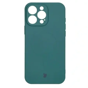 Hurtownia GSM - Silikonový kryt s magnetickým kroužkem Bizon Case Silicone Magnetic pro Apple iPhone 16 Pro tmavě zelený - BIZ6212 - {ean13} - Hurt