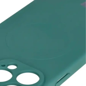 Hurtownia GSM - Silikonový kryt s magnetickým kroužkem Bizon Case Silicone Magnetic pro Apple iPhone 16 Pro tmavě zelený - BIZ6212 - {ean13} - Hurt