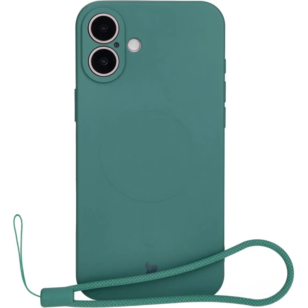 Hurtownia GSM - Bizon Case Silicone Magnetic Apple iPhone 16 verde închis - BIZ6213 - {ean13} - Hurt
