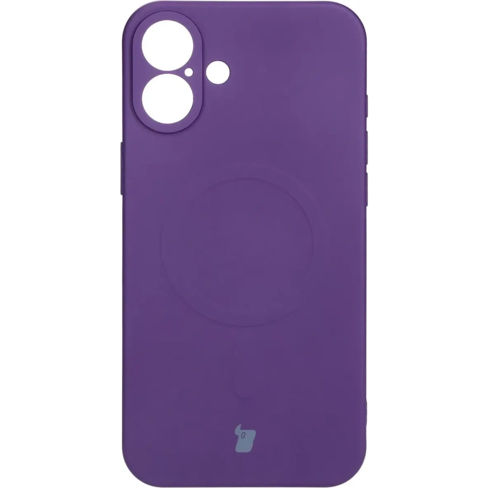 Hurtownia GSM - Silikonowe etui z pierścieniem magnetycznym Bizon Case Silicone Magnetic do Apple iPhone 16 Plus śliwkowe - BIZ6218 - {ean13} - Hurt