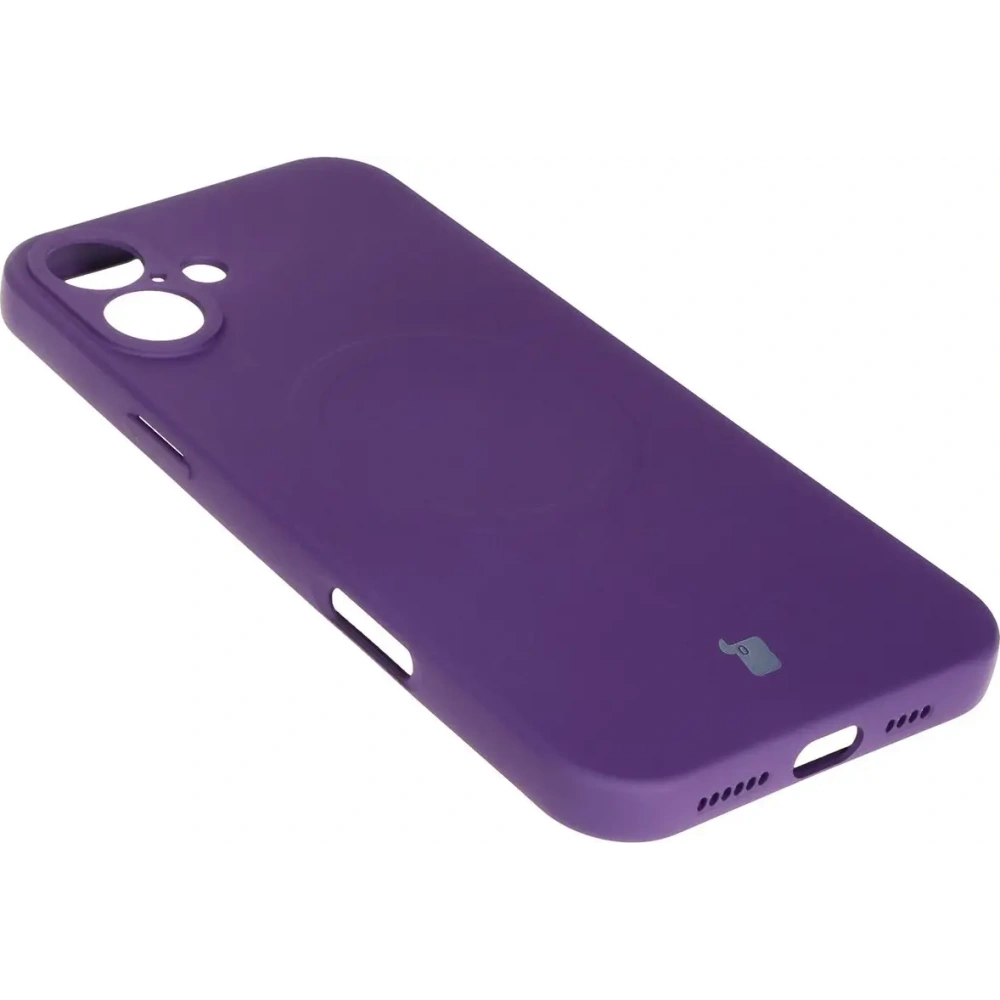Hurtownia GSM - Silikonowe etui z pierścieniem magnetycznym Bizon Case Silicone Magnetic do Apple iPhone 16 Plus śliwkowe - BIZ6218 - {ean13} - Hurt