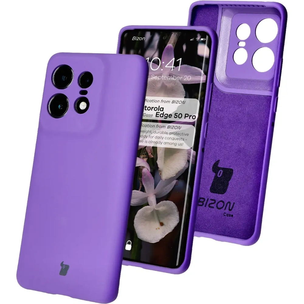 Hurtownia GSM - Bizon Soft Case Motorola Edge 50 Pro lila - BIZ6219 - {ean13} - Hurt