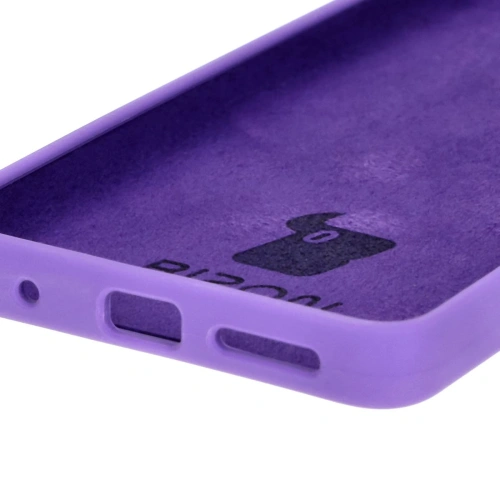 Silikonowe etui Bizon Soft Case do Motorola Moto G04 fioletowe