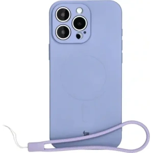 Hurtownia GSM - Silikonové pouzdro s magnetickým kroužkem Bizon Case Silicone Magnetic pro Apple iPhone 16 Pro šedé - BIZ6223 - {ean13} - Hurt