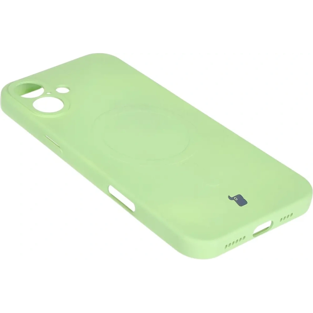 Hurtownia GSM - Bizon Case Silicone Magnetic Apple iPhone 16 verde deschis - BIZ6228 - {ean13} - Hurt