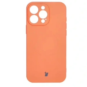 Hurtownia GSM - Silikonové pouzdro s magnetickým kroužkem Bizon Case Silicone Magnetic pro Apple iPhone 16 Pro mrkvové - BIZ6231 - {ean13} - Hurt