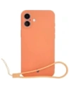 Bizon Case Silicone Magnetic Apple iPhone 16 Plus carrot