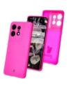 Bizon Soft Case Motorola Edge 50 Pro neonpink