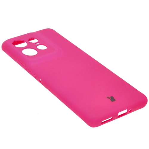 Silikonowe etui Bizon Soft Case do Motorola Edge 50 Pro neonowo-różowe