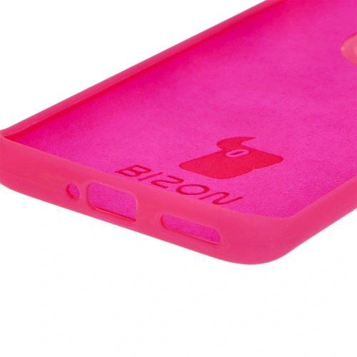 Silikonowe etui Bizon Soft Case do Motorola Edge 50 Pro neonowo-różowe