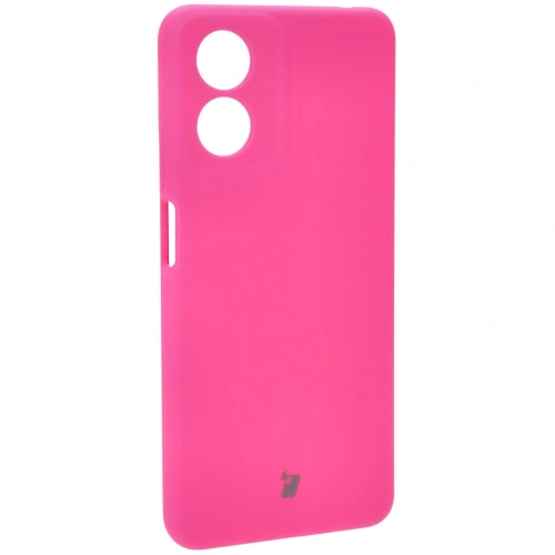 Silikonowe etui Bizon Soft Case do Motorola Moto G04 neonowo-różowe