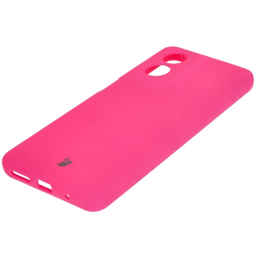 Silikonowe etui Bizon Soft Case do Motorola Moto G04 neonowo-różowe