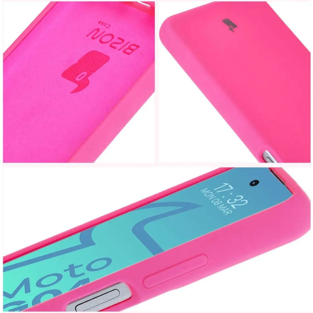 Hurtownia GSM - Silikonowe etui Bizon Soft Case do Motorola Moto G04 neonowo-różowe - BIZ6235 - {ean13} - Hurt