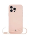 Bizon Case Silicone Magnetic Apple iPhone 16 Pro Max világos rózsaszín