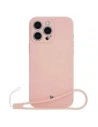 Bizon Case Silicone Magnetic Apple iPhone 16 Pro roz deschis
