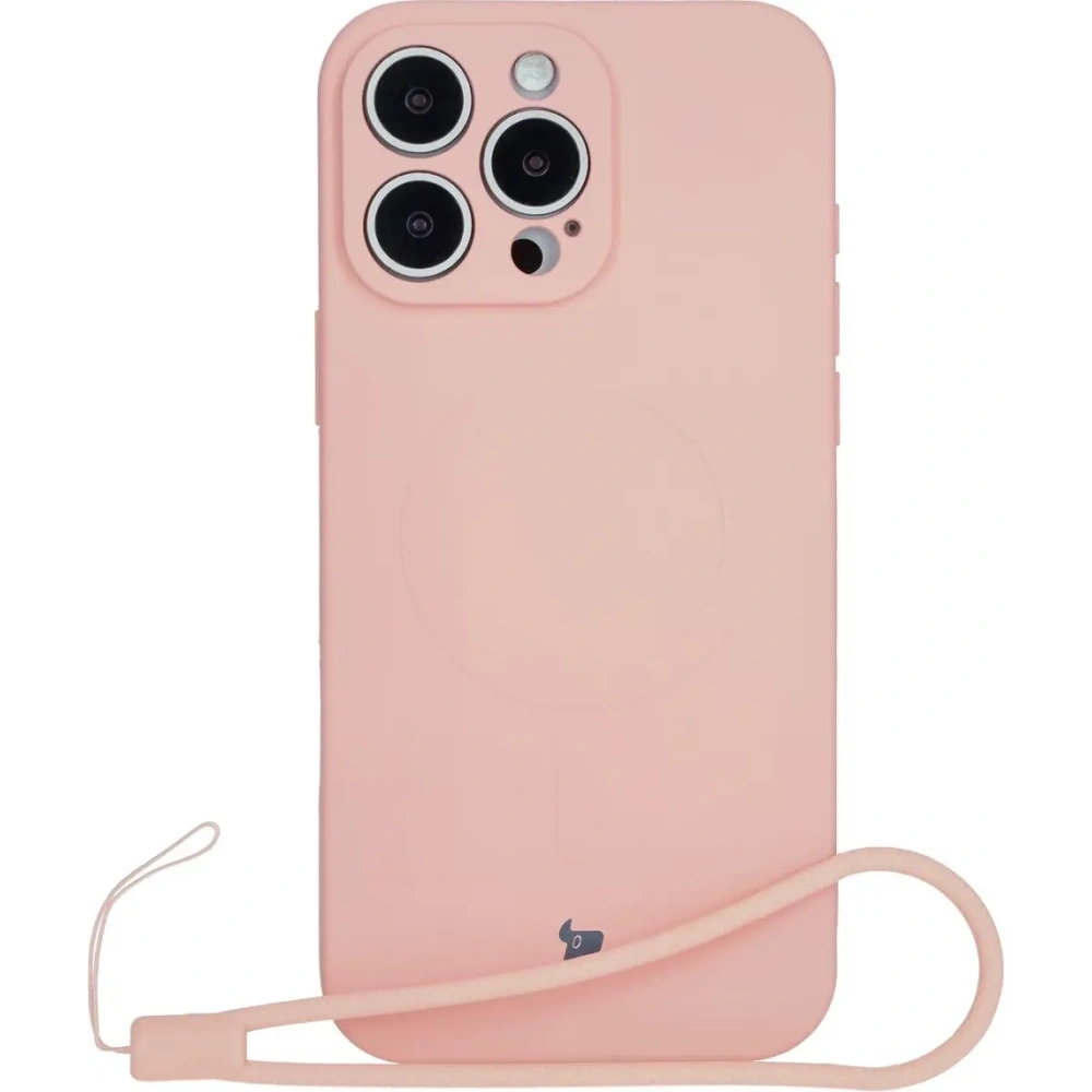 Hurtownia GSM - Bizon Case Silicone Magnetic Apple iPhone 16 Pro roz deschis - BIZ6238 - {ean13} - Hurt