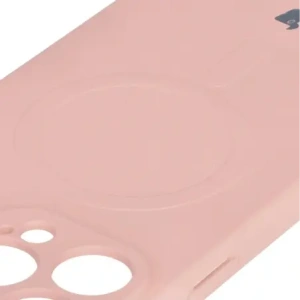Hurtownia GSM - Silikonové pouzdro s magnetickým kroužkem Bizon Case Silicone Magnetic pro Apple iPhone 16 Pro světle růžové - BIZ6238 - {ean13} - Hurt