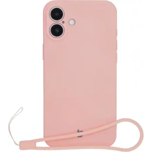 Hurtownia GSM - Silikonový obal s magnetickým kroužkem Bizon Case Silicone Magnetic pro Apple iPhone 16 Plus světle růžový - BIZ6240 - {ean13} - Hurt