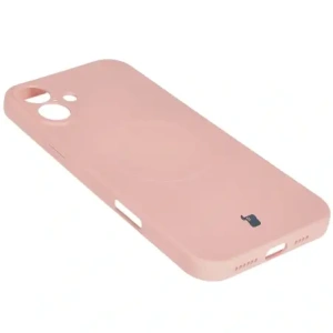 Hurtownia GSM - Silikonový obal s magnetickým kroužkem Bizon Case Silicone Magnetic pro Apple iPhone 16 Plus světle růžový - BIZ6240 - {ean13} - Hurt