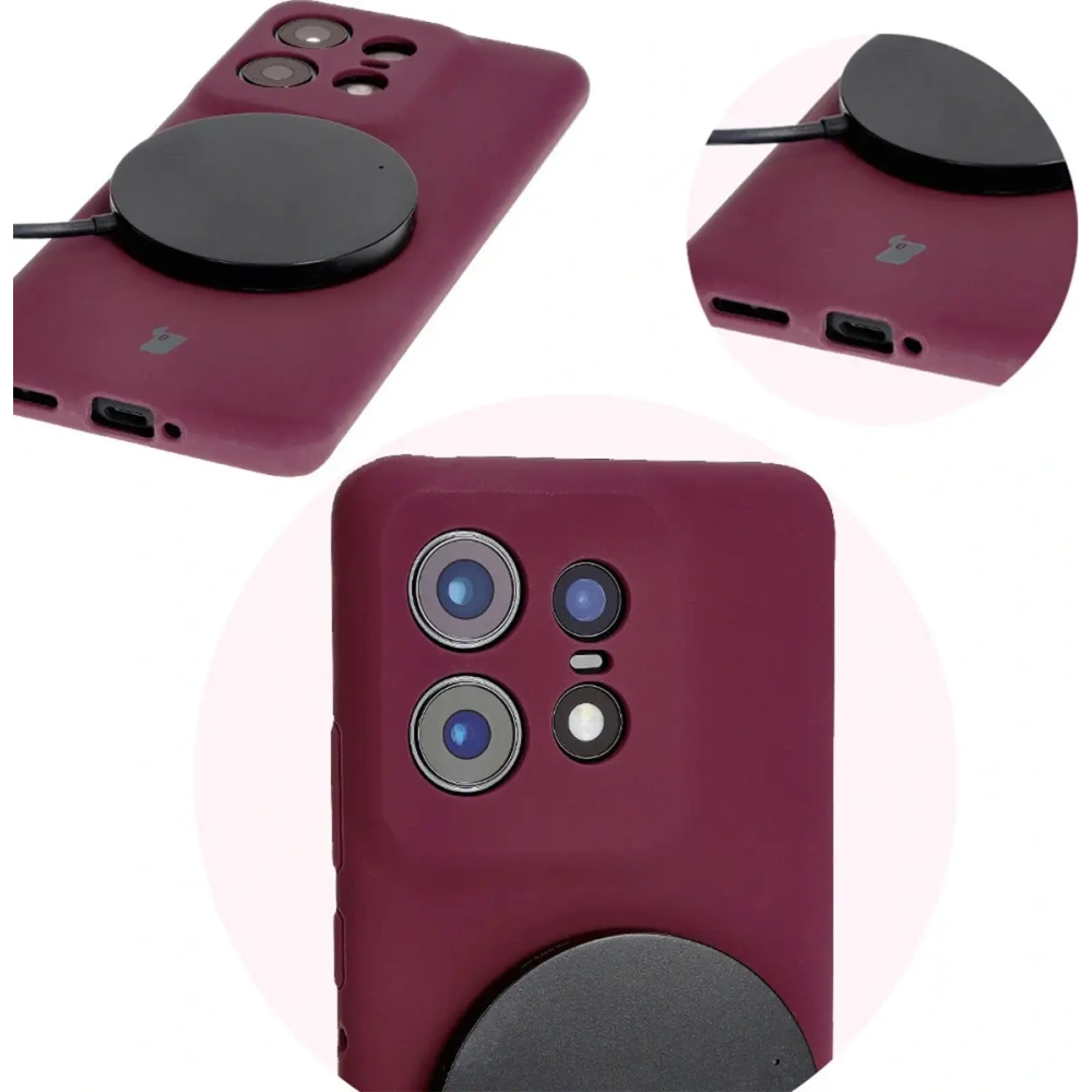 Hurtownia GSM - Silikonowe etui Bizon Soft Case do Motorola Edge 50 Pro ciemnofioletowe - BIZ6241 - {ean13} - Hurt