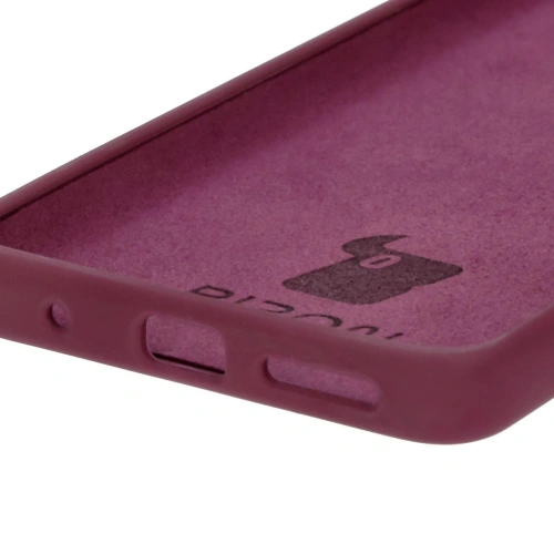 Silikonowe etui Bizon Soft Case do Motorola Moto G04 ciemnofioletowe