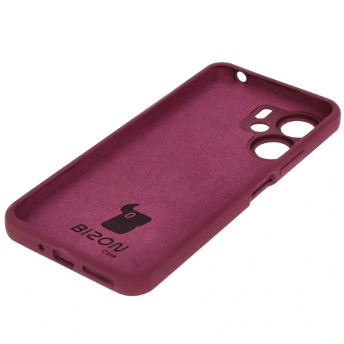 Silikonowe etui Bizon Soft Case do Xiaomi Redmi 13C 4G / Xiaomi Redmi 13C 5G / Xiaomi Poco C65 ciemnofioletowe