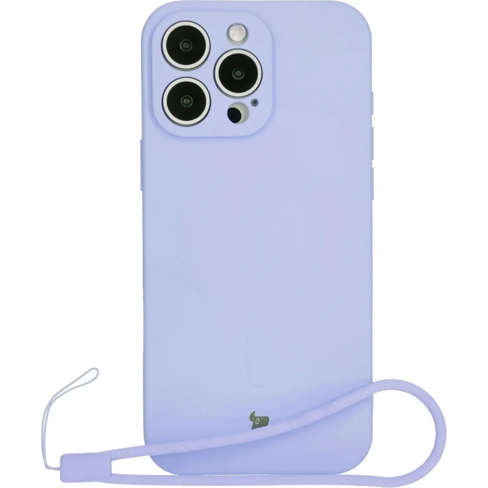 Hurtownia GSM - Silikonowe etui z pierścieniem magnetycznym Bizon Case Silicone Magnetic do Apple iPhone 16 Pro Max jasnofioletowe - BIZ6244 - {ean13} - Hurt