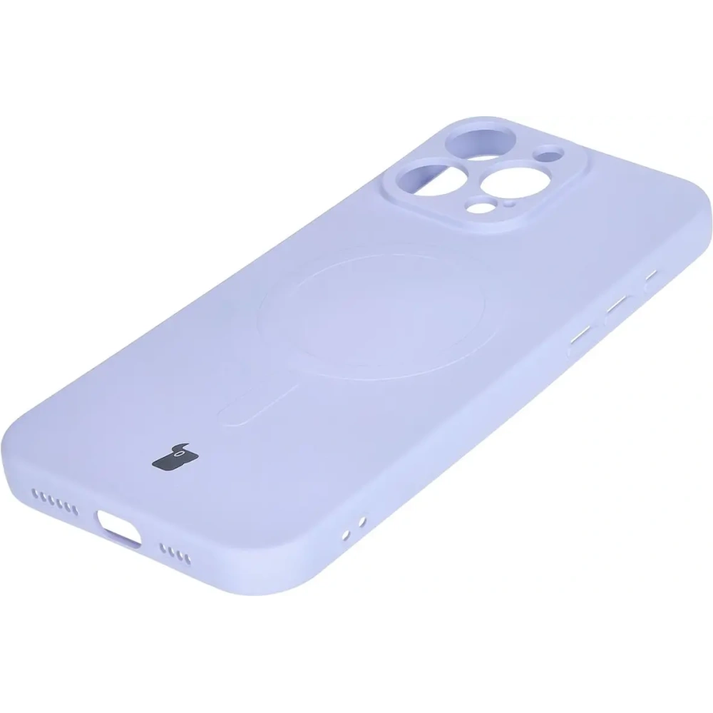 Hurtownia GSM - Silikonowe etui z pierścieniem magnetycznym Bizon Case Silicone Magnetic do Apple iPhone 16 Pro Max jasnofioletowe - BIZ6244 - {ean13} - Hurt